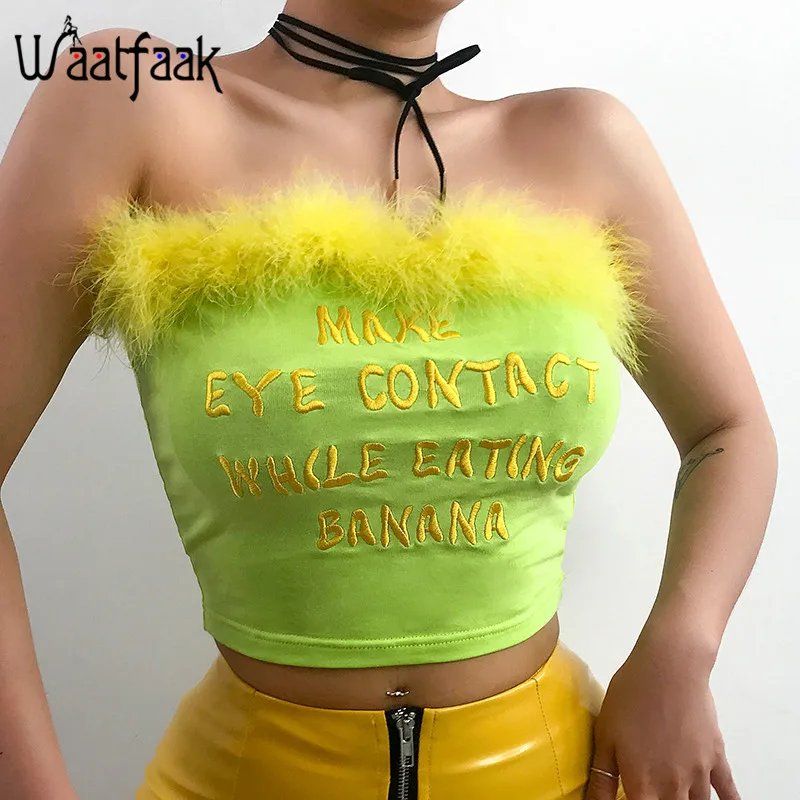 Waatfaak Off Shoulder Casual Summer Tube Top Women Cotton Embroidery Patchwork Neon Crop Tops Sexy Bra Bandeau Top Streetwear
Waatfaak Off Shoulder Casual Summer Tube Top Women Cotton Embroidery Patchwork Neon Crop Tops Sexy Bra Bandeau Top Streetwear