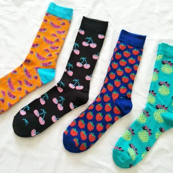 Korean Harajuku Novelty Pineapple watermelon strawberry cherry Fruit Cotton Women Socks Funny Happy Socks Christmas Gift
Korean Harajuku Novelty Pineapple watermelon strawberry cherry Fruit Cotton Women Socks Funny Happy Socks Christmas Gift