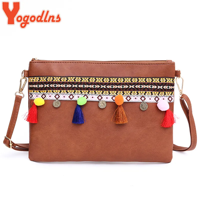 Yogodlns PU Leather Shoulder Bag for Women Envelope Bag Tassel Decoration Messenger Bags High Quality National Style Clutch Bag 
Yogodlns PU Leather Shoulder Bag for Women Envelope Bag Tassel Decoration Messenger Bags High Quality National Style Clutch Bag