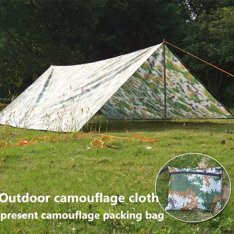 Outdoor camouflage cloth camping tent sun shelter Simple Tent windproof rainproof sunshade canopy waterproof cloth 3*3 m Outdoor camouflage cloth camping tent sun shelter Simple Tent windproof rainproof sunshade canopy waterproof cloth 3*3 m<br><br>Aliexpress