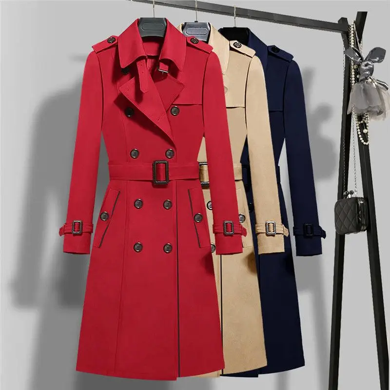2019 New Spring Women Double Breasted Long Trench Coats Khaki Slim Belt Cloak Windbreaker Female Plus Size S-5XL Outerwears M37
2019 New Spring Women Double Breasted Long Trench Coats Khaki Slim Belt Cloak Windbreaker Female Plus Size S-5XL Outerwears M37
