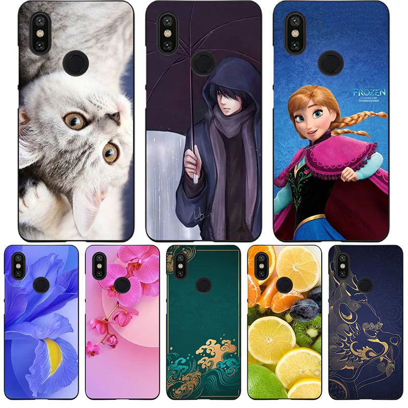 Милый модный чехол с цветочным рисунком для Xiaomi Redmi 7 чехлы телефона Fundas