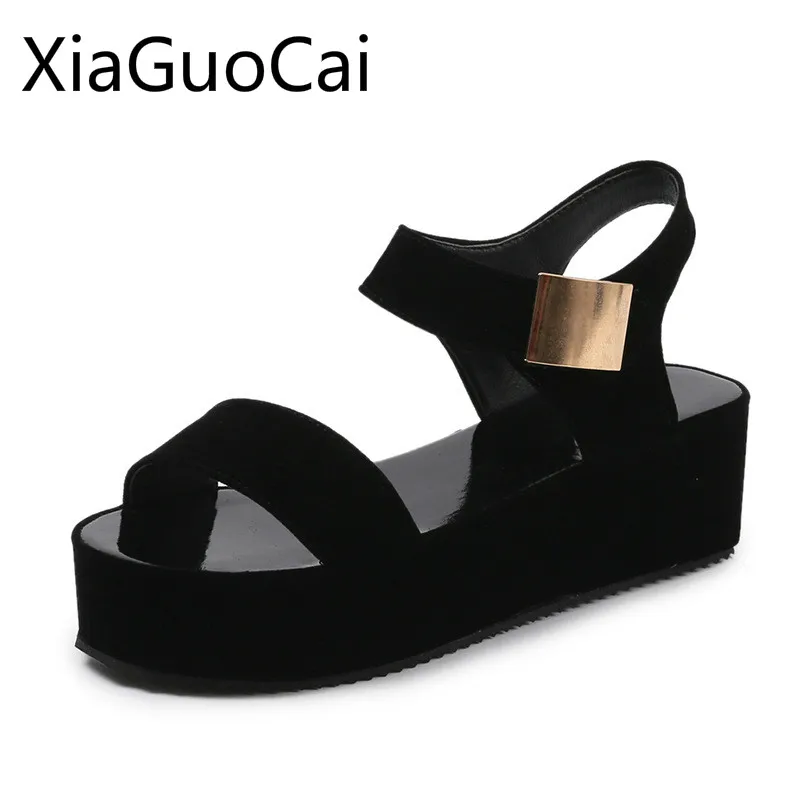 Peep Toe Super Hot Women Platform Sandals Pu Leather Buckle Open Female Roma Style Casual Flat Sandals
Peep Toe Super Hot Women Platform Sandals Pu Leather Buckle Open Female Roma Style Casual Flat Sandals
