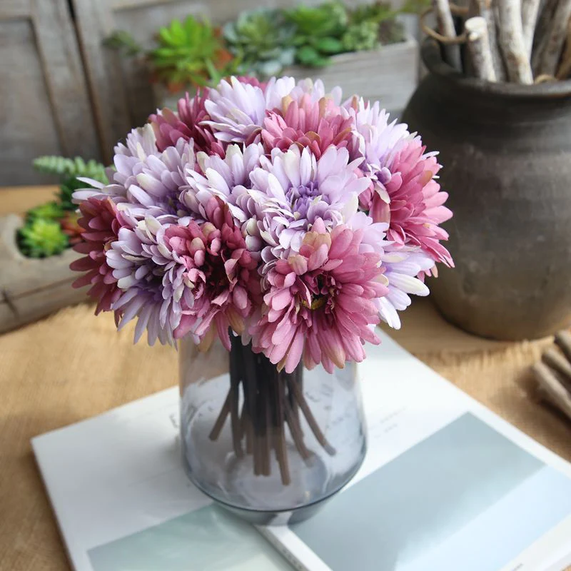 Artificial Dried Flowers Simulation Bridal Bouquet Gerbera Fake Flowers Delicate Home Decor Garden Wedding Party Decoration
Artificial Dried Flowers Simulation Bridal Bouquet Gerbera Fake Flowers Delicate Home Decor Garden Wedding Party Decoration