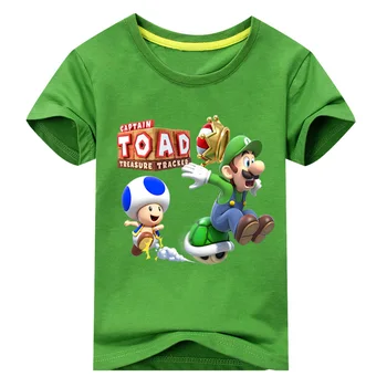 Children Mario T-shirt Boys Cartoon Captain Toad T Shirt Girls Summer Clothing Baby Clothes Kids Funny Tee Tops Costume DX093
Children Mario T-shirt Boys Cartoon Captain Toad T Shirt Girls Summer Clothing Baby Clothes Kids Funny Tee Tops Costume DX093
