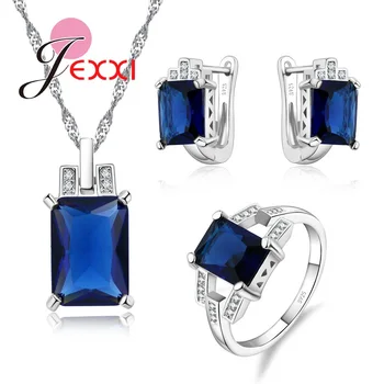 Luxury Big Square Cubic Zirconia 925 Sterling Silver Wedding Bridal Jewellery Sets Women Hoop Earrings Necklace Ring Set
Luxury Big Square Cubic Zirconia 925 Sterling Silver Wedding Bridal Jewellery Sets Women Hoop Earrings Necklace Ring Set