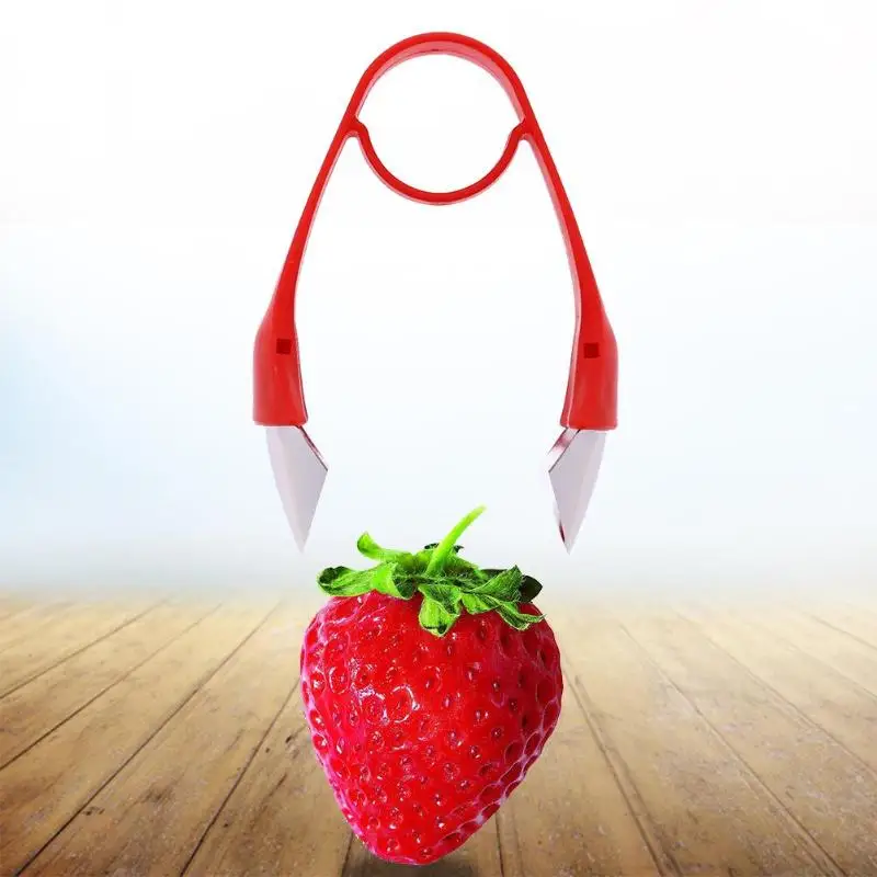 Strawberry Huller Metal Tomato Stalks Plastic Fruit Leaf Stainless Knife Stem Remover Friut Peeler Kitchen Gadgets Accessories | Дом и сад