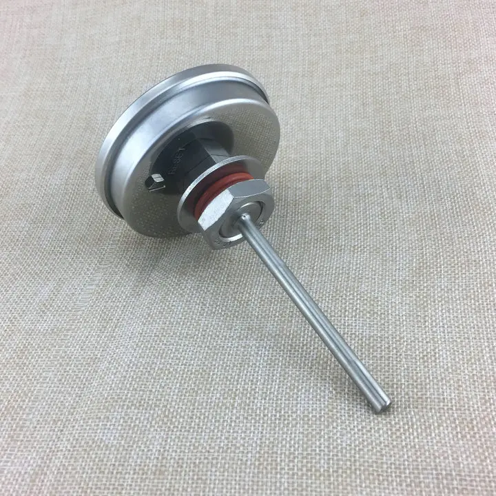 Weldless Bi-metal Thermometer Kit, 3"Face & 4"Probe, 1/2"MNPT, 0~220F degree, Beer Brewing Thermometer
Weldless Bi-metal Thermometer Kit, 3"Face & 4"Probe, 1/2"MNPT, 0~220F degree, Beer Brewing Thermometer