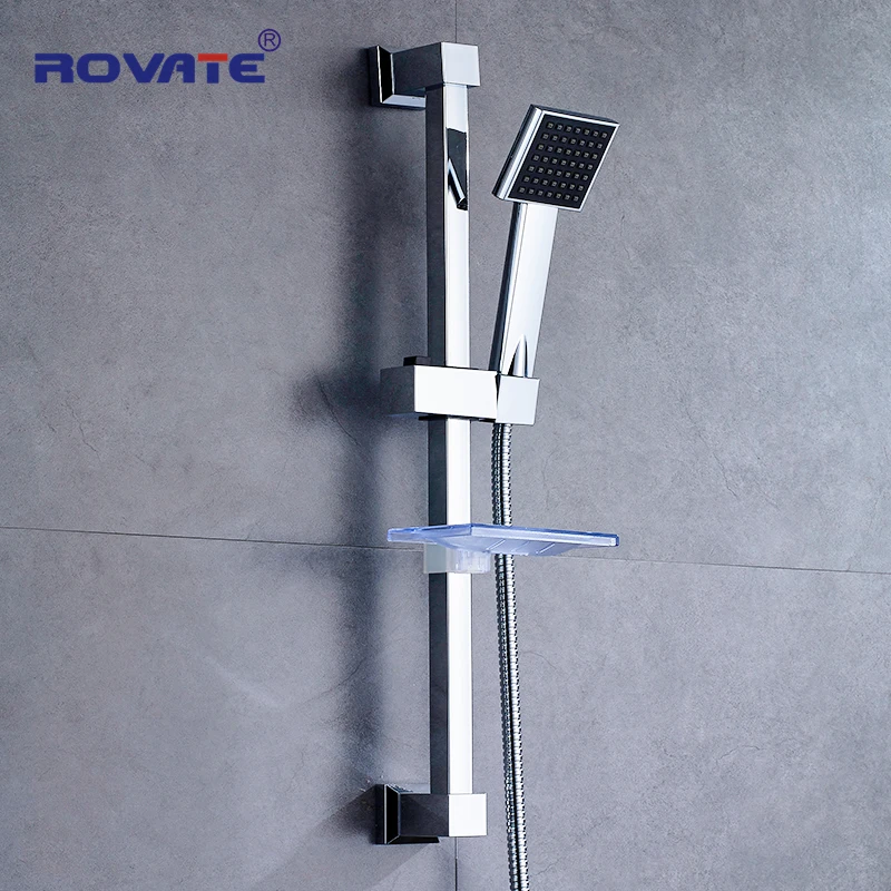 ROVATE bathroom Shower Slide Bar Stainless steel Accessories Wall Mount Shower Sliding Head Holder
ROVATE bathroom Shower Slide Bar Stainless steel Accessories Wall Mount Shower Sliding Head Holder