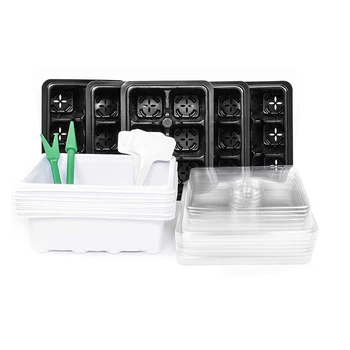 10 Pack 6 Large Cells Nursery Pot Seed Tray Gardening Grow Box Seedling Starter Germination Kit with Lid Plant Tags
10 Pack 6 Large Cells Nursery Pot Seed Tray Gardening Grow Box Seedling Starter Germination Kit with Lid Plant Tags