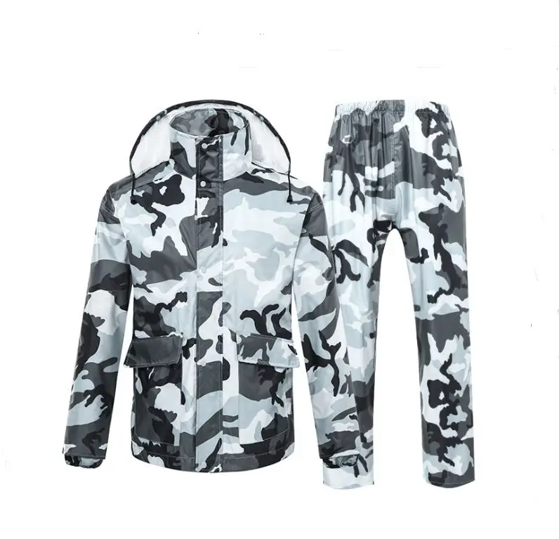 Hot Sale Men's Camouflage Raincoat Rainhat Rainwear Waterproof Hiking Rain Coat Hooded Jacket Motorcyle Rainwear
Hot Sale Men's Camouflage Raincoat Rainhat Rainwear Waterproof Hiking Rain Coat Hooded Jacket Motorcyle Rainwear