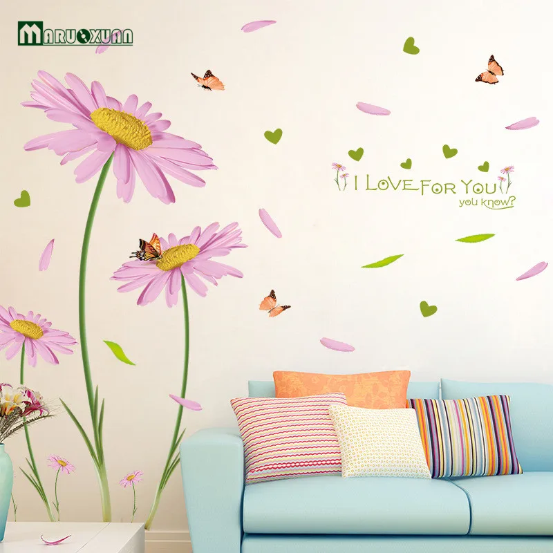 Creative Removable Wall Stickers Wholesale TV Backdrop Decorative Wall Stickers Romantic Daisy Flowers Netherlands
Creative Removable Wall Stickers Wholesale TV Backdrop Decorative Wall Stickers Romantic Daisy Flowers Netherlands