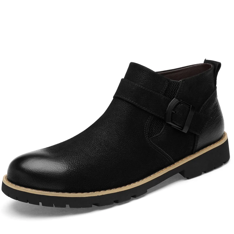 Mid Heel Genuine Leather Boots Outdoor Hiking Boots Durable/Wearable/Comfortable Winter plus velvet 2019 New
Mid Heel Genuine Leather Boots Outdoor Hiking Boots Durable/Wearable/Comfortable Winter plus velvet 2019 New