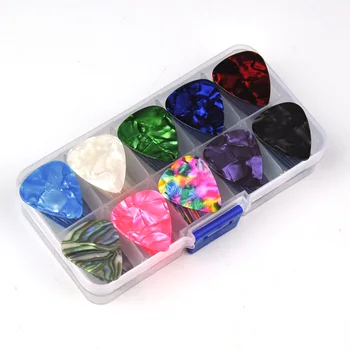 Lots of 100pcs Celluloid Heavy 0.71mm 0.96mm Guitar Picks 10 Colors with PVC Storage Box
Lots of 100pcs Celluloid Heavy 0.71mm 0.96mm Guitar Picks 10 Colors with PVC Storage Box