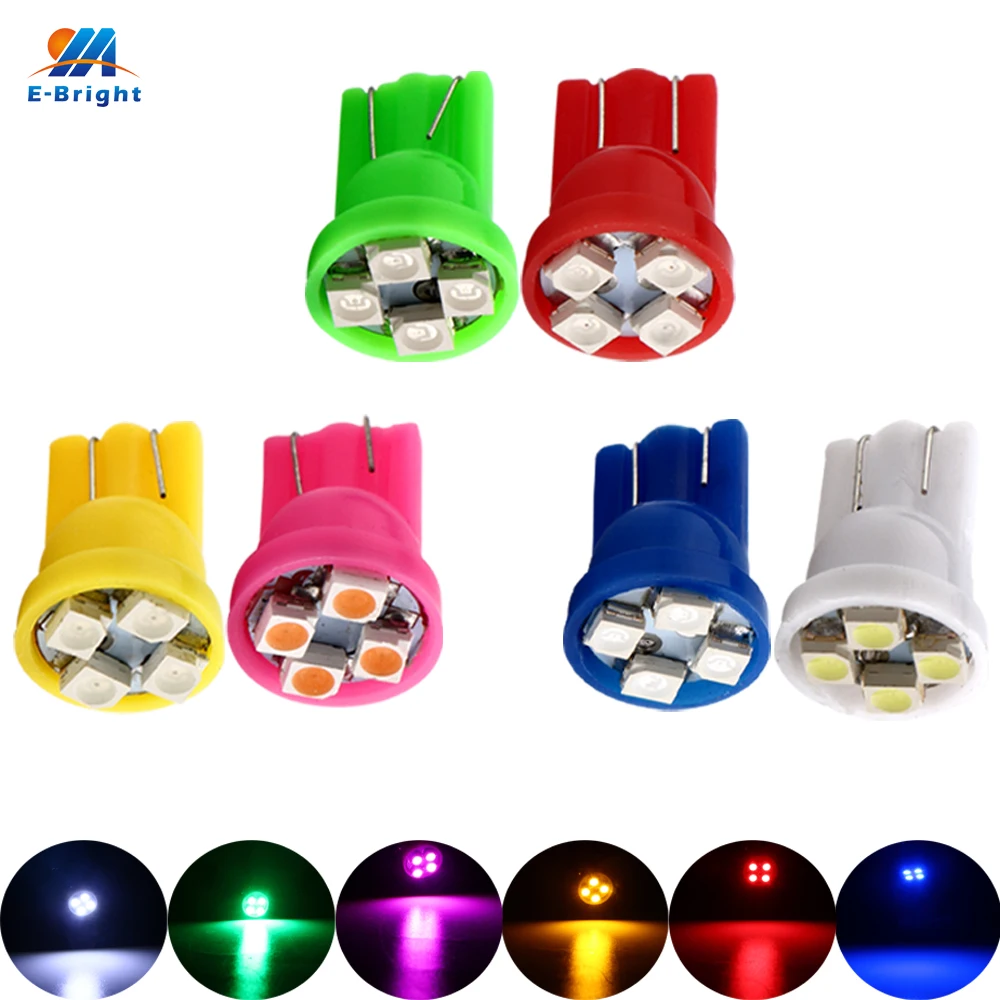 YM E-Bright 500x T10 194 168 1210 4 SMD 4 LED LED Car Lights 12V DC Mix Colors Interior Lighting License Plate Light Auto Bulbs
YM E-Bright 500x T10 194 168 1210 4 SMD 4 LED LED Car Lights 12V DC Mix Colors Interior Lighting License Plate Light Auto Bulbs