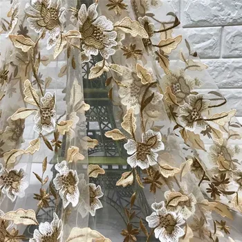 New Arrival 5 Yards French Nigerian Tulle French Lace High Quality Nigeria Gold Net Lace Embroidered Tulle Lace Fabric X1534
New Arrival 5 Yards French Nigerian Tulle French Lace High Quality Nigeria Gold Net Lace Embroidered Tulle Lace Fabric X1534