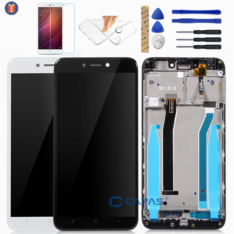 Original Xiaomi Redmi 4X LCD Display + Frame 10 Point Screen Touch Panel Redmi 4X Pro LCD Display digitizer + Frame Spare Parts
Original Xiaomi Redmi 4X LCD Display + Frame 10 Point Screen Touch Panel Redmi 4X Pro LCD Display digitizer + Frame Spare Parts
