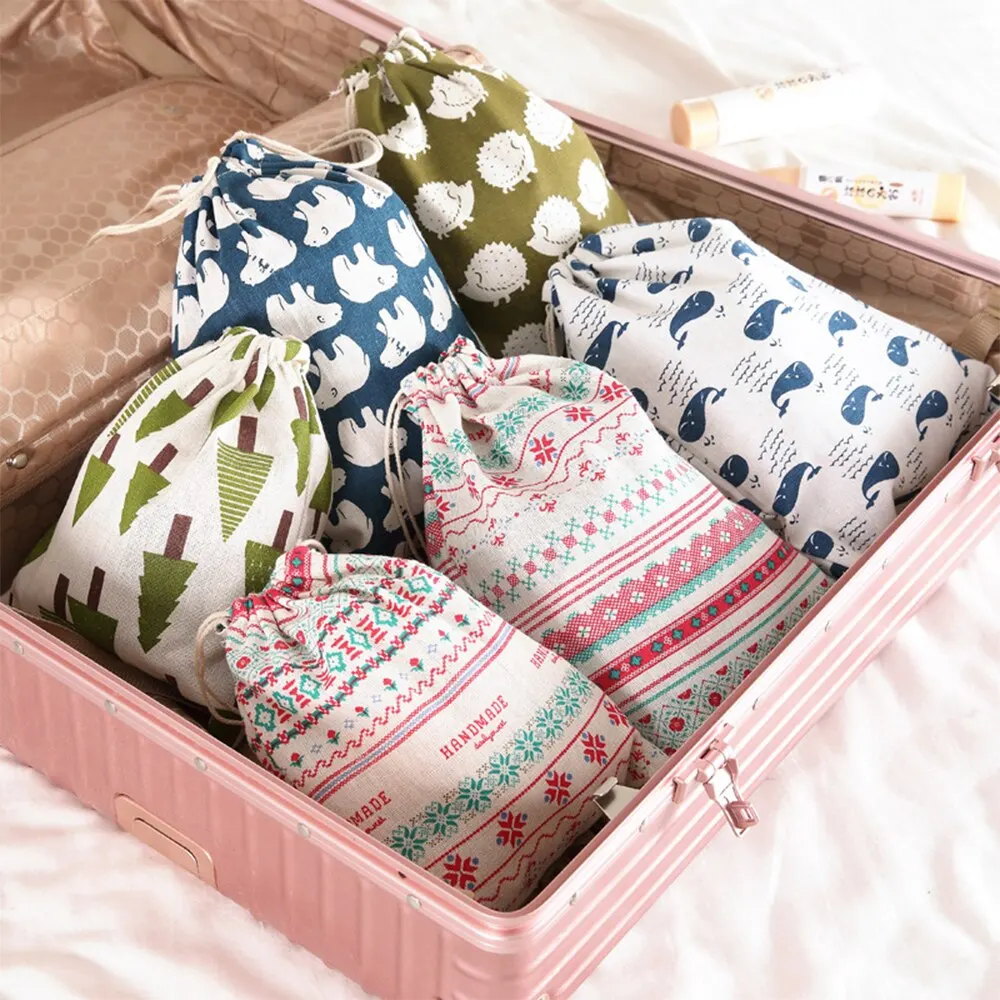 Multifunction Cartoon Cotton And Linen Make Up Bag Travel Makeup Case Women Drawstring Bag Students Small Underwear Storage Bag
Multifunction Cartoon Cotton And Linen Make Up Bag Travel Makeup Case Women Drawstring Bag Students Small Underwear Storage Bag
