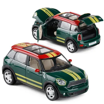 Simulation 1:28 Mini Countryman alloy model car, children's gift SUV model,sound and light pull back metal toy car,free shipping
Simulation 1:28 Mini Countryman alloy model car, children's gift SUV model,sound and light pull back metal toy car,free shipping