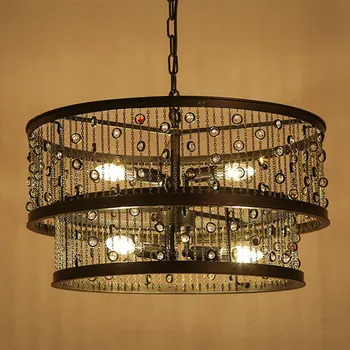 Creative Double Droplight Crystal Pendant Lamp Fixtures For Dining Room Industrial Loft Style Hanging Lights Indoor Lighting
Creative Double Droplight Crystal Pendant Lamp Fixtures For Dining Room Industrial Loft Style Hanging Lights Indoor Lighting