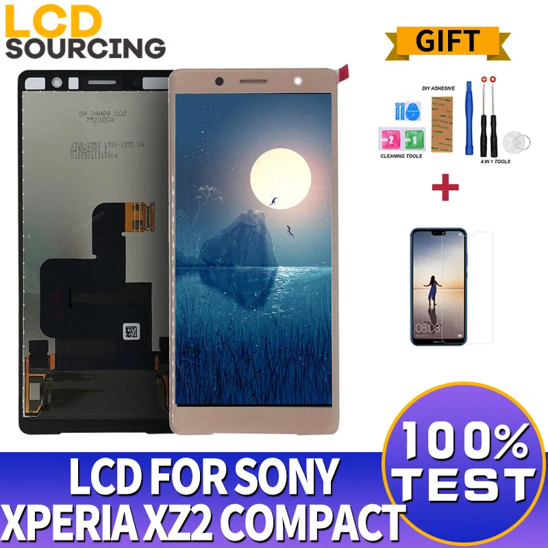 ЖК дисплей 5 0 дюйма для Sony Xperia XZ2 Compact / Mini с сенсорным экраном и дигитайзером в