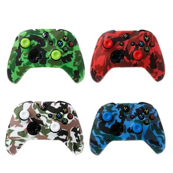 Camouflage Silicone Case Protective Skin Water Transfer Printing Cover Grips Caps for XBox One X S Controller game accessories
Camouflage Silicone Case Protective Skin Water Transfer Printing Cover Grips Caps for XBox One X S Controller game accessories