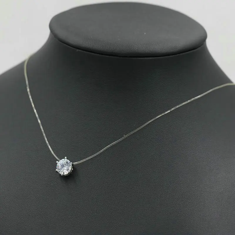 BPPCCR Silver Color Invisible Line Crystal Necklace Zircon AAA Shine Collar Clavicle Chain Necklace Chokers Women Bijoux Gifts
BPPCCR Silver Color Invisible Line Crystal Necklace Zircon AAA Shine Collar Clavicle Chain Necklace Chokers Women Bijoux Gifts