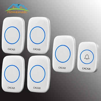 Wireless Doorbell Smart Chimes Doorbell Alarm LED Light 60 Songs Waterproof Touch Button 
Wireless Doorbell Smart Chimes Doorbell Alarm LED Light 60 Songs Waterproof Touch Button
