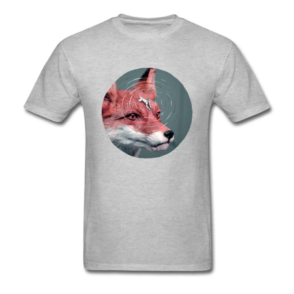 Men Top T-shirts Leisure Crazy Tops Shirts 100% Cotton Crewneck Short Sleeve Printing T Shirt Summer/Fall Free Shipping Foxy Rider A re visit grey