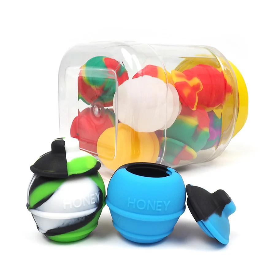 12pcs Honey jar oil silicone wax containers dab silicone box non stick screw superior storage bottles Jar
12pcs Honey jar oil silicone wax containers dab silicone box non stick screw superior storage bottles Jar