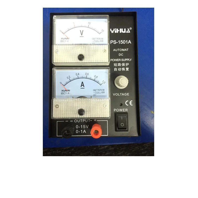 Stabilized voltage supply YIHUA 1501A 15V 1A Adjustable DC Power Supply Mobile Phone Repair Power Test Regulated Power Supply
Stabilized voltage supply YIHUA 1501A 15V 1A Adjustable DC Power Supply Mobile Phone Repair Power Test Regulated Power Supply