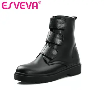 ESVEVA 2020 Women Shoes Winter Ankle Boots Flock Square Low Heel Hook&Loop Motorcycle Fashion Platform Boots Size 34-43
ESVEVA 2020 Women Shoes Winter Ankle Boots Flock Square Low Heel Hook&Loop Motorcycle Fashion Platform Boots Size 34-43