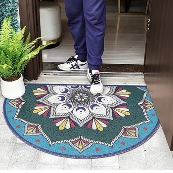 Indoor Outdoor Shoes Scraper Rug D-Shape Doormat PVC Silk Loop Dust-proof Non Slip Door Mat for Front Door Entrance Rug Mandala
Indoor Outdoor Shoes Scraper Rug D-Shape Doormat PVC Silk Loop Dust-proof Non Slip Door Mat for Front Door Entrance Rug Mandala