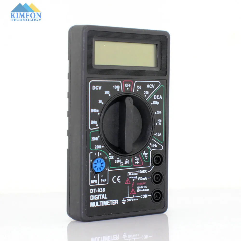 DHL Fedex 50pcs/lot AC/DC All- DT838 Digital Multimeter With Temperature short-circuit Functional Testing (DT-838)
DHL Fedex 50pcs/lot AC/DC All- DT838 Digital Multimeter With Temperature short-circuit Functional Testing (DT-838)