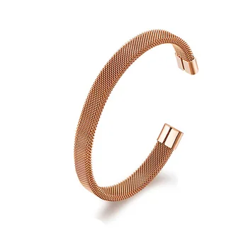 Simple Rose Gold Color Stainless Titanium Steel Open Bracelets Bangle For Women Men C Style Hand Bracelets Jewelry Bijoux SL009
Simple Rose Gold Color Stainless Titanium Steel Open Bracelets Bangle For Women Men C Style Hand Bracelets Jewelry Bijoux SL009