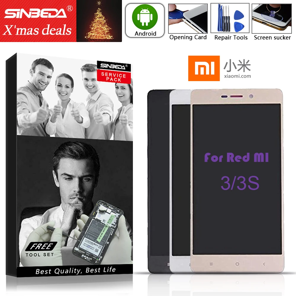 5.0" For Xiaomi Mi Redmi 3S Original Display LCD Touch Screen Digitizer with Frame For Xiaomi Redmi 3S Display Redmi3 LCD Screen
5.0" For Xiaomi Mi Redmi 3S Original Display LCD Touch Screen Digitizer with Frame For Xiaomi Redmi 3S Display Redmi3 LCD Screen