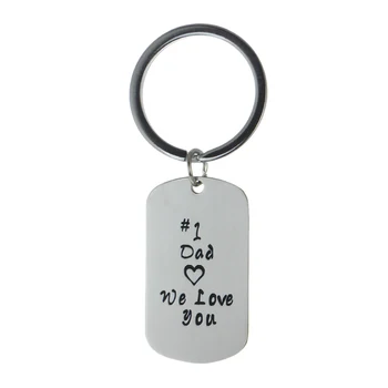 12PC/Lot Stainless Steel Keyring #1 Dad Heart We Love You Keychain Gift For Family Daddy Fathers Son Daughter Key Chain Ring New
12PC/Lot Stainless Steel Keyring #1 Dad Heart We Love You Keychain Gift For Family Daddy Fathers Son Daughter Key Chain Ring New