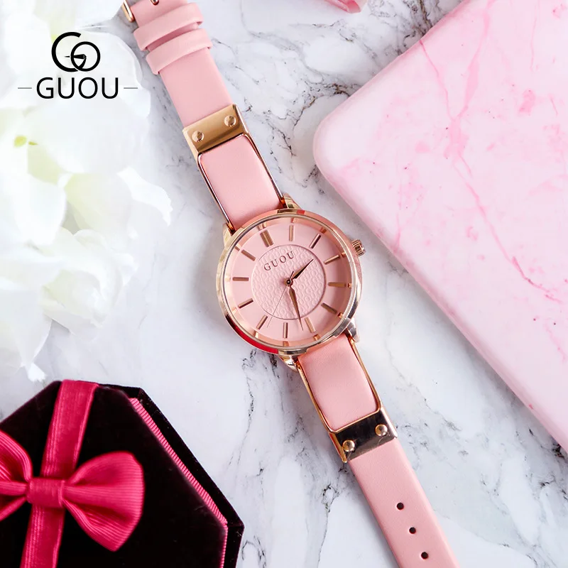 HK Top Quality GUOU Brand watches wholesale Genuine leather Simple Ladies Rome digital retro Dress Gift Gift Wristwatches
HK Top Quality GUOU Brand watches wholesale Genuine leather Simple Ladies Rome digital retro Dress Gift Gift Wristwatches