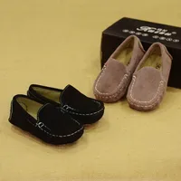 Childrens Shoes Kids Shoes Girls Leather Shoes Boys Doug Shoes Solid Color Flats Baby Loafers Moccasins Toddler Flats EUR 19-30# image