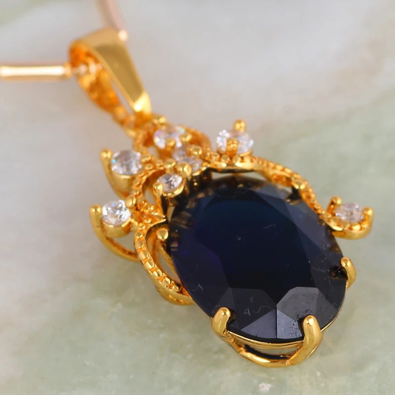 Christmas Statement necklace Yellow gold Fashion Jewelry Deep blue zircon Necklaces pendants JP014
Christmas Statement necklace Yellow gold Fashion Jewelry Deep blue zircon Necklaces pendants JP014