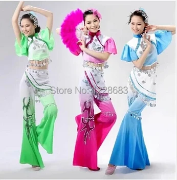 Hot Sale New Ancient Plus Size Blue Pink Green Yangko Dress Traditional Chinese Dance Costumes Roupa Oriental Dance Costumes
Hot Sale New Ancient Plus Size Blue Pink Green Yangko Dress Traditional Chinese Dance Costumes Roupa Oriental Dance Costumes