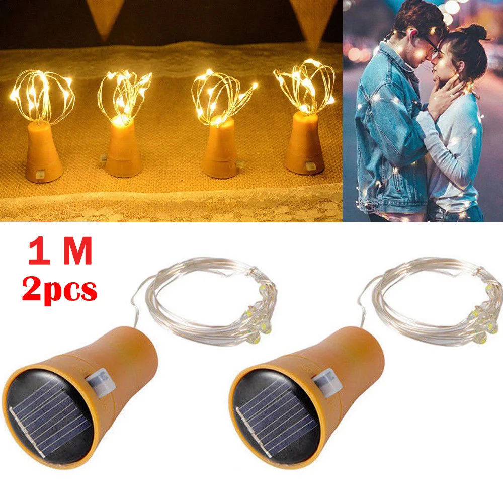 2pcs LED Solar Wine Stopper Sliver Copper Wire Lights 1M 10leds Garland String Lamp Waterproof Outdoor Garden Christmas Light
2pcs LED Solar Wine Stopper Sliver Copper Wire Lights 1M 10leds Garland String Lamp Waterproof Outdoor Garden Christmas Light