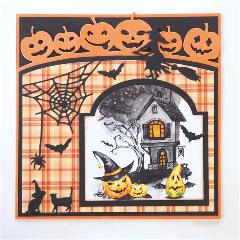 YaMinSanNiO Halloween Border Metal Cutting Dies New 2019 Pumpkin Lanterns Dies Scrapbooking for Card Making Craft Die Cuts
YaMinSanNiO Halloween Border Metal Cutting Dies New 2019 Pumpkin Lanterns Dies Scrapbooking for Card Making Craft Die Cuts