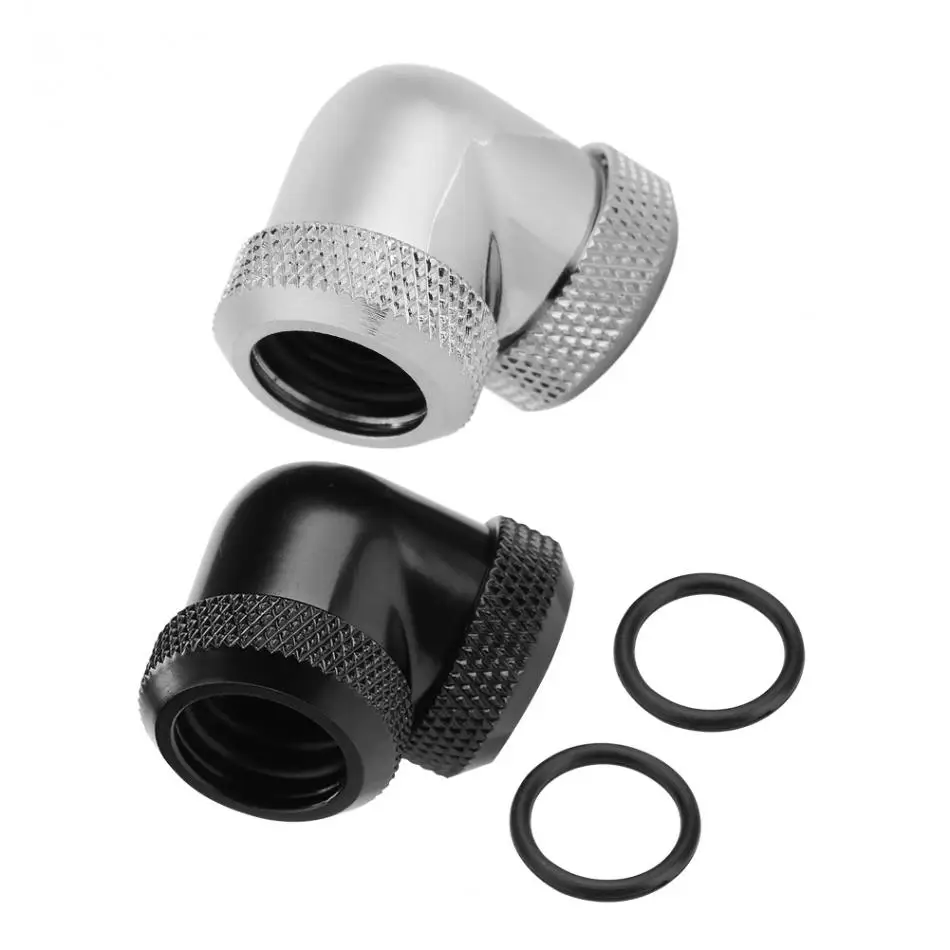 2 colors 14mm OD G1/4 DIY Twist 90 Degree Elbow Dual Hard Pipe Tube Connector Water Liquid Cooling
2 colors 14mm OD G1/4 DIY Twist 90 Degree Elbow Dual Hard Pipe Tube Connector Water Liquid Cooling