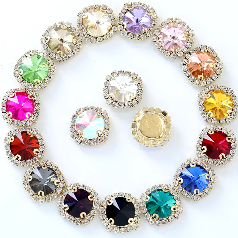 5 Sizes Colorful Crystal Buckle Round Sew On Rhinestones Flatback Round Rivoli Sew On Claw Rhinestones For Wedding Dess B1074
5 Sizes Colorful Crystal Buckle Round Sew On Rhinestones Flatback Round Rivoli Sew On Claw Rhinestones For Wedding Dess B1074