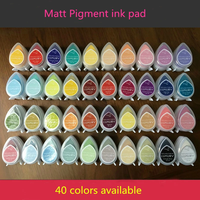 (5 pcs/lot) colorful Decorative water drop pigment matt ink pad viscosity inkpads for stamping/shrink films/embossing powder
(5 pcs/lot) colorful Decorative water drop pigment matt ink pad viscosity inkpads for stamping/shrink films/embossing powder