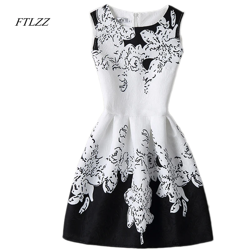 Women Summer New O Neck Sleeveless Dress Print Fashion Casual Vintage Short Dress Women
Women Summer New O Neck Sleeveless Dress Print Fashion Casual Vintage Short Dress Women