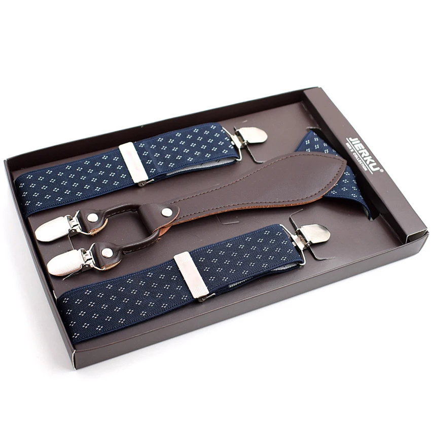 2019 Man Suspenders 4 clips Leather Braces Adjustable Four Clip-on belt strap Trousers Suspensorio Father Gifts ligas
2019 Man Suspenders 4 clips Leather Braces Adjustable Four Clip-on belt strap Trousers Suspensorio Father Gifts ligas