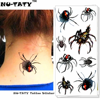 Nu-TATY Sexy Black Spider 3d Temporary Tattoo Body Art Flash Tattoo Stickers 19*9cm Waterproof Tatoo Home Decor Wall Sticker
Nu-TATY Sexy Black Spider 3d Temporary Tattoo Body Art Flash Tattoo Stickers 19*9cm Waterproof Tatoo Home Decor Wall Sticker