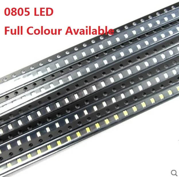 Free Ship 100PCS 0805 light emitting diode SMD LED bead Red Yellow Green White Blue Orange purple warm white high bright quality
Free Ship 100PCS 0805 light emitting diode SMD LED bead Red Yellow Green White Blue Orange purple warm white high bright quality